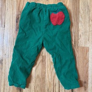 Baby boden green apple pants